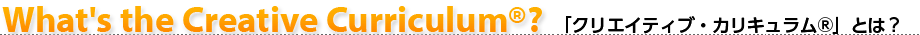 「クリエイティブ・カリキュラム」とは?